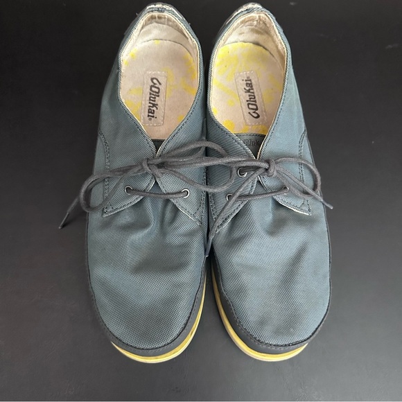Olukai Honolulu Lace Mesh Men\'s Casual Shoes Gray Loafers Size US 19 EU 42 main image 9